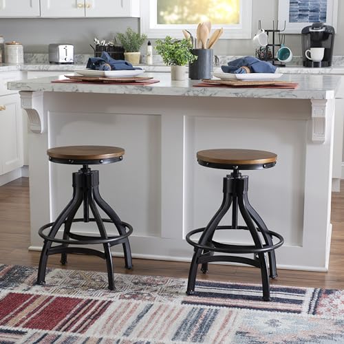 🏃‍♂️ GREAT PRICE!! Powell Darwin Distressed Black Metal Adjustable Height Backless Swivel Stool Set of 2 now $37.21 via Amazon

⬇️ 66% Price Drop

🔗 - amzn.to/4jWyBM1

#LRDeal | #AD