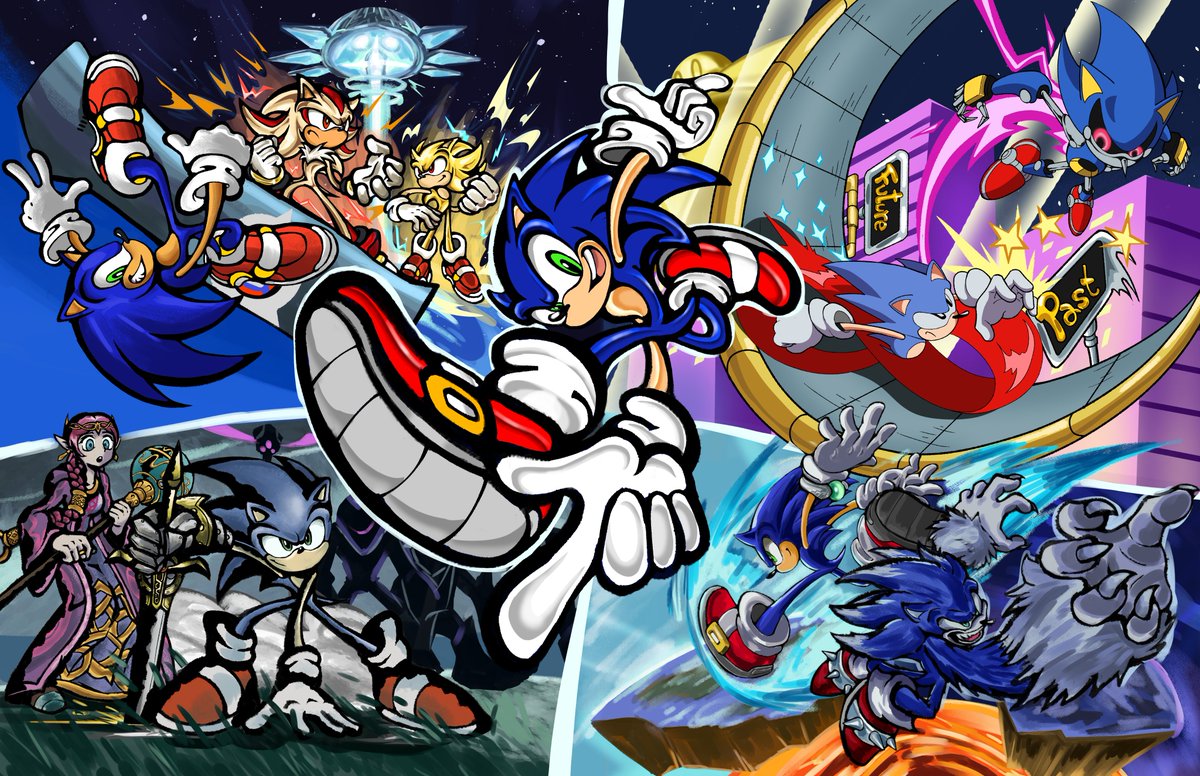 jfc0201's tweet image. Did a collage of my favorite Sonic moments as a tribute to @AL_theBoi 's Soul of Sonic Stories, where he put what made me like Sonic since I was a little kid into actual words.
It means a lot to me. Thank you.
"The plot doesn't happen to him, he happens to IT"
#SonicTheHedgehog