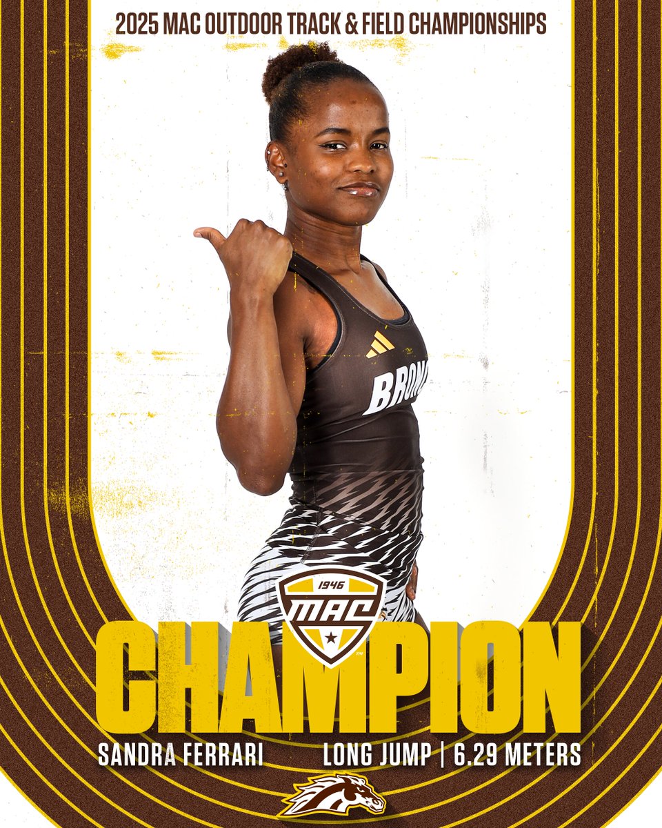 WMU Track & Field/CC (@wmu_tfxc) on Twitter photo BOOM! Sandra Ferrari is your MAC long jump champion!   
#BroncosReign BOOM! Sandra Ferrari is your MAC long jump champion!   
#BroncosReign