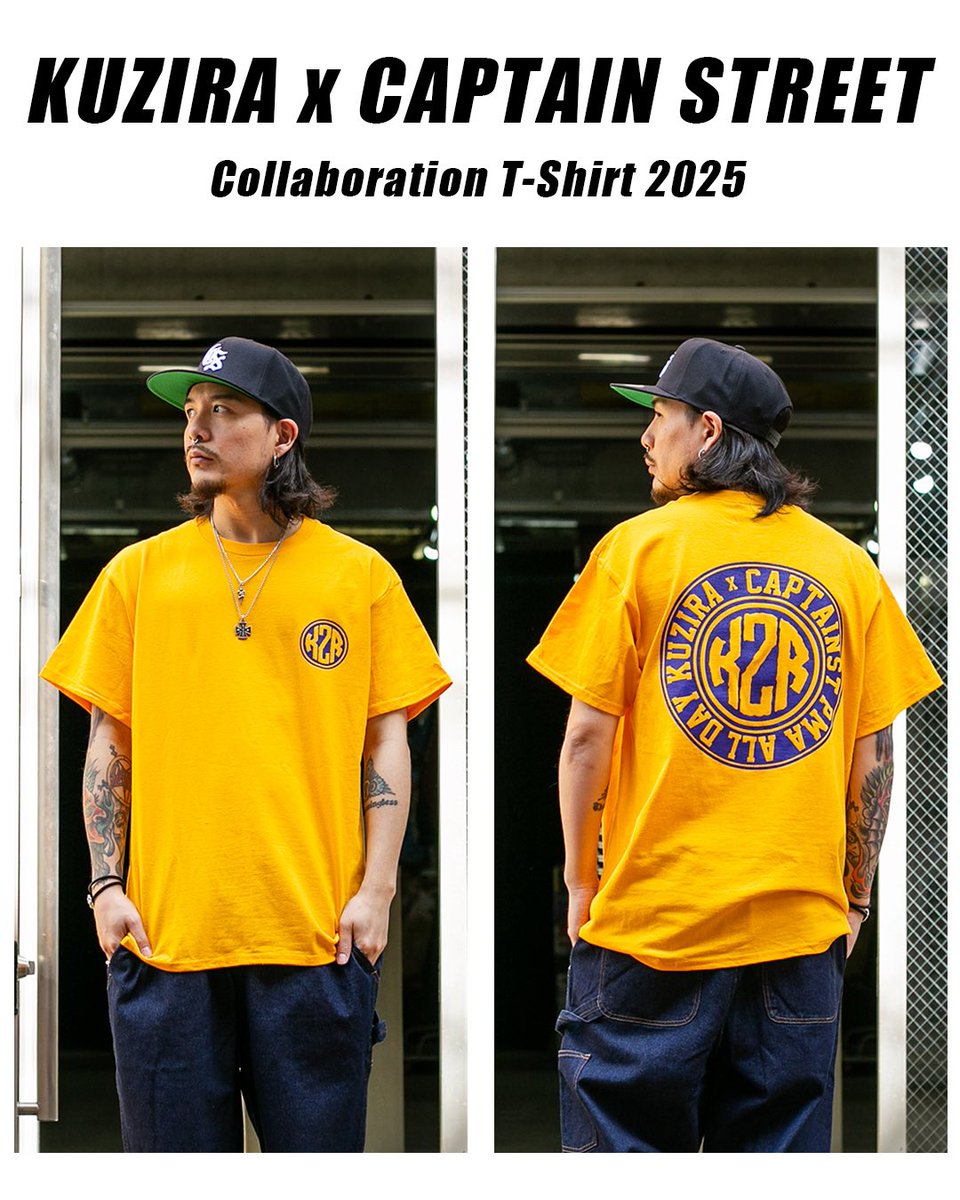 KUZIRA x CAPTAIN STREET コラボTシャツ 2025 XL KUZIRA x CAPTAIN STREET コラボTシャツ 2025🤝 5/17(土) 9時から