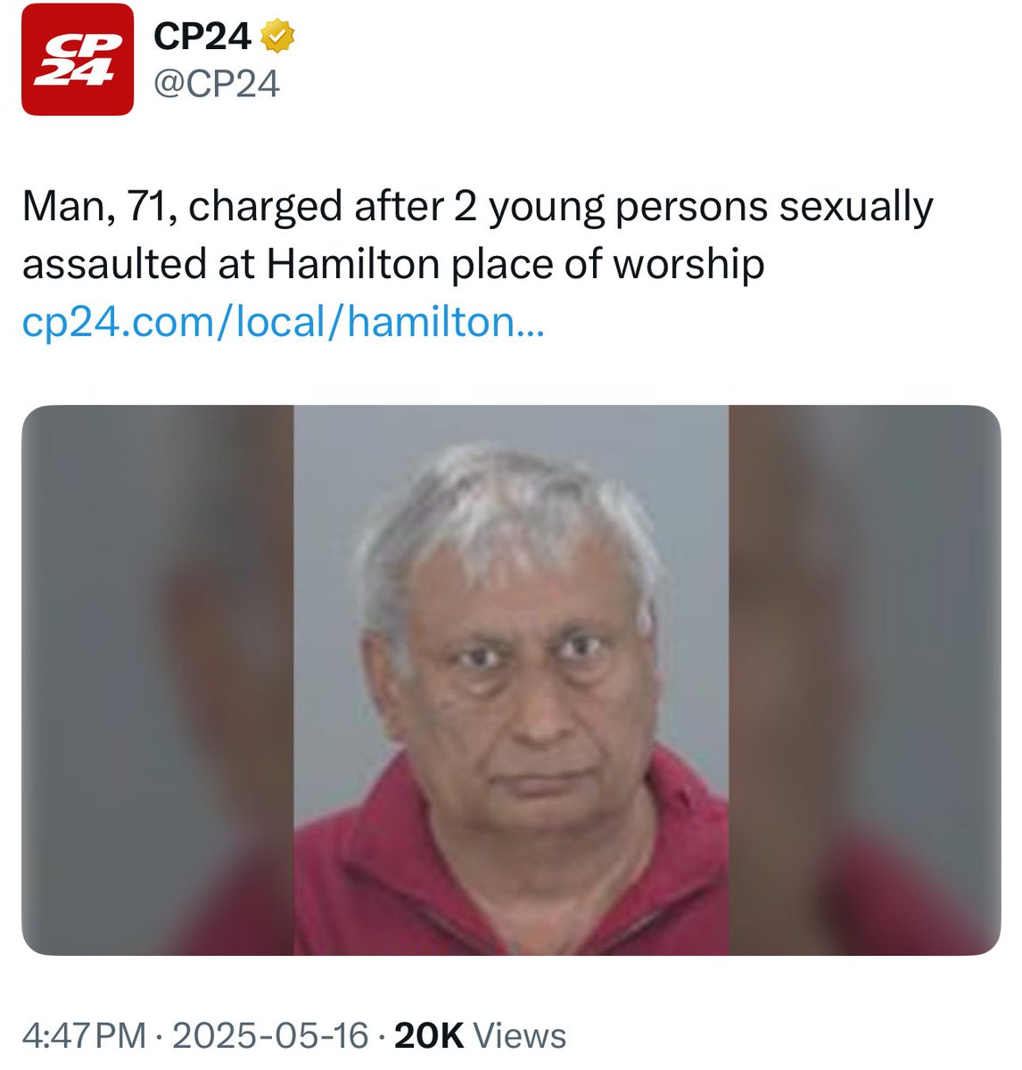 rupasubramanya's tweet photo. Something I thought would never happen, but the worst of India has followed me to Canada, including sexually repressed Indian men who are  sexually assaulting young people. This is a complete failure of Canada’s immigration policy and I fear it’s only going to get worse. https://t.co/QPbdbMttrU