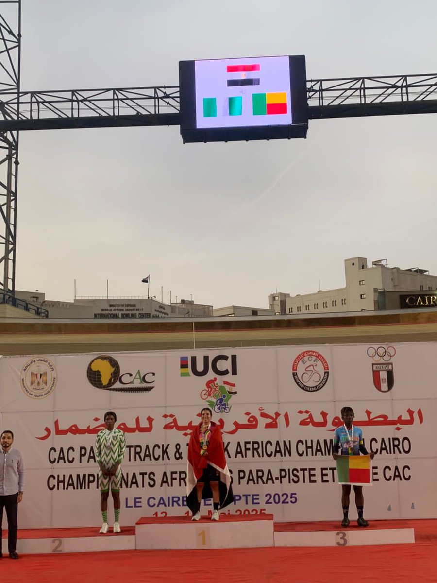 🚴 *BENIN 🇧🇯 /Championnat d’Afrique Cyclisme 2025 sur Piste : Charlotte Métoévi encore médaillée de Bronze 🥉*

⛮🌍🌈 *
Une belle performance qui vient encourager les efforts de la FBC et le soutien du Sponsor <a href="/SobebraBJ/">SOBEBRA</a>
<a href="/CyclingAfrica/">Africa Rising Cycling</a>