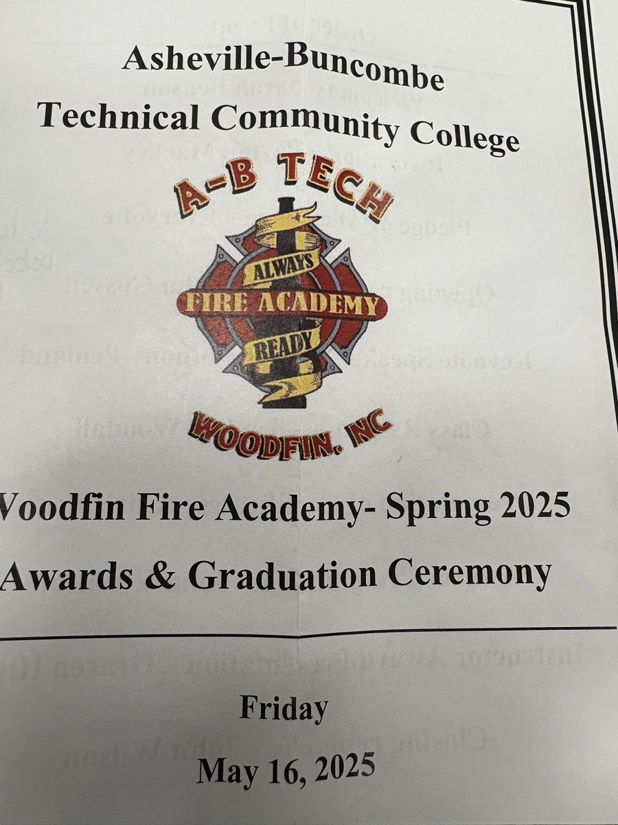 Another class of outstanding firefighters.