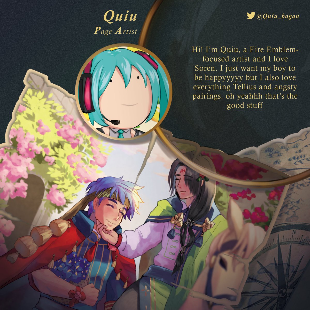 IkeSorenZine's tweet photo. Introducing some of our amazing page artists, @Pillow_boi, @Quiu_bagan, seasideflora, and @S3rain! ✨ 

Just 3 more days of POs left! https://t.co/1mHUnghnLF
