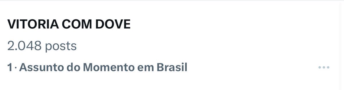 ESTAMOS EM PRIMEIROO!! VOCÊS SÃO DEMAIS!

VITORIA COM DOVE