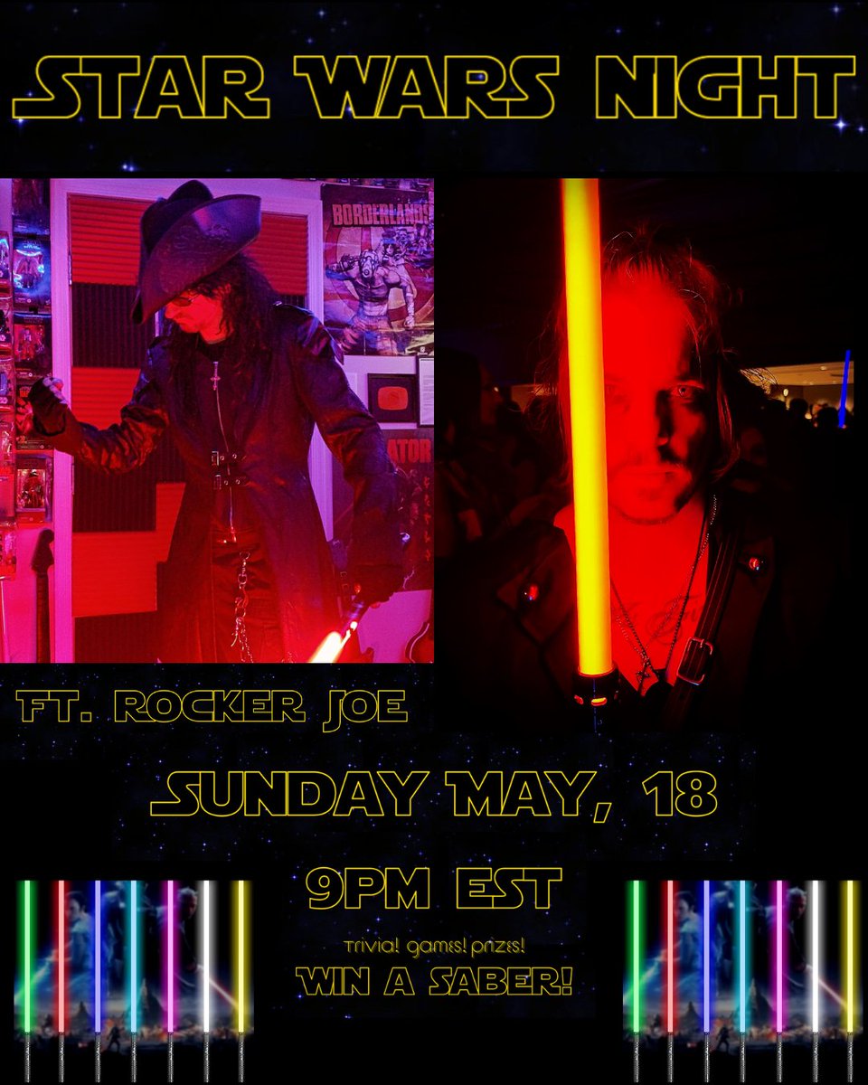 Come win a lightsaber tonight 💪🌌