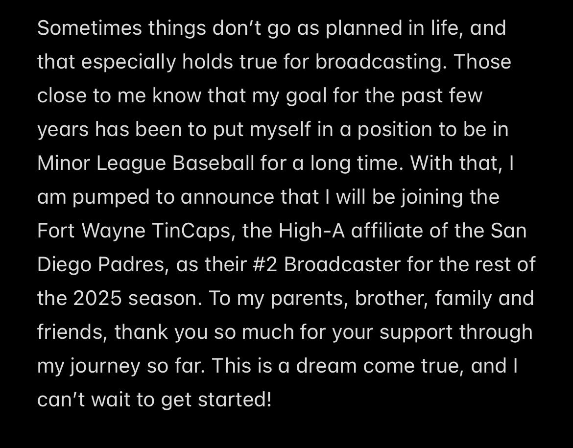 AndyJachim's tweet image. Beyond blessed and thankful for all that is to come. I look forward to getting to work with @JadenTaylor25 and the rest of the Fort Wayne organization this summer. Go TinCaps!