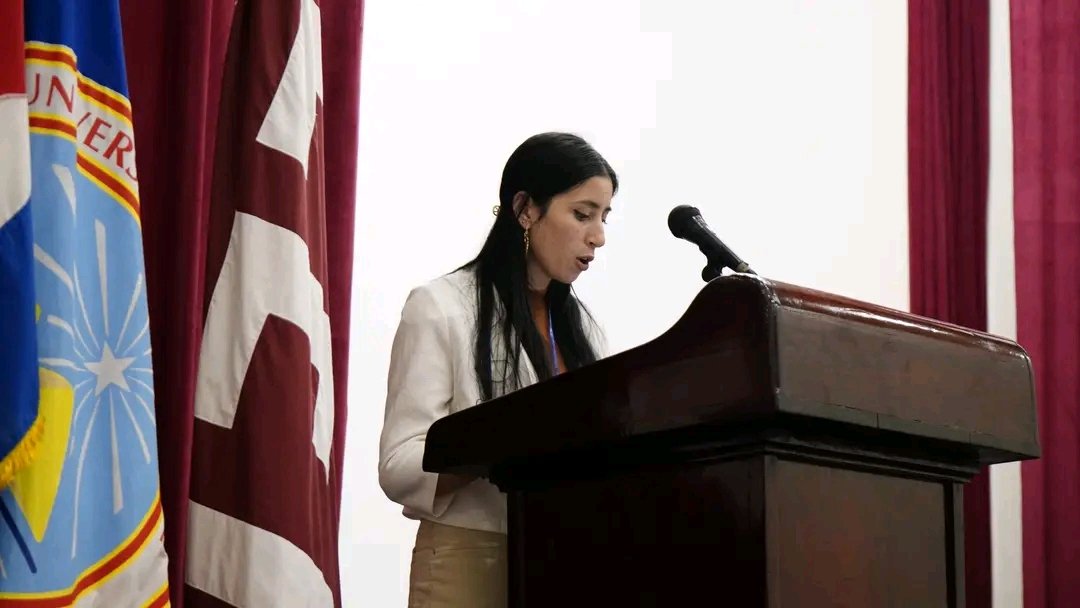 ONUCARIBE's tweet photo. En el teatro universitario de la casa de altos estudios oriental, finaliza la experiencia académica única que constituyó ONUCARIBE 2025, donde delegados de La Habana, Ciego de Ávila, la Universidad de Ciencias Médicas de Santiago y la institución anfitriona. https://t.co/VyTB9aPi3r