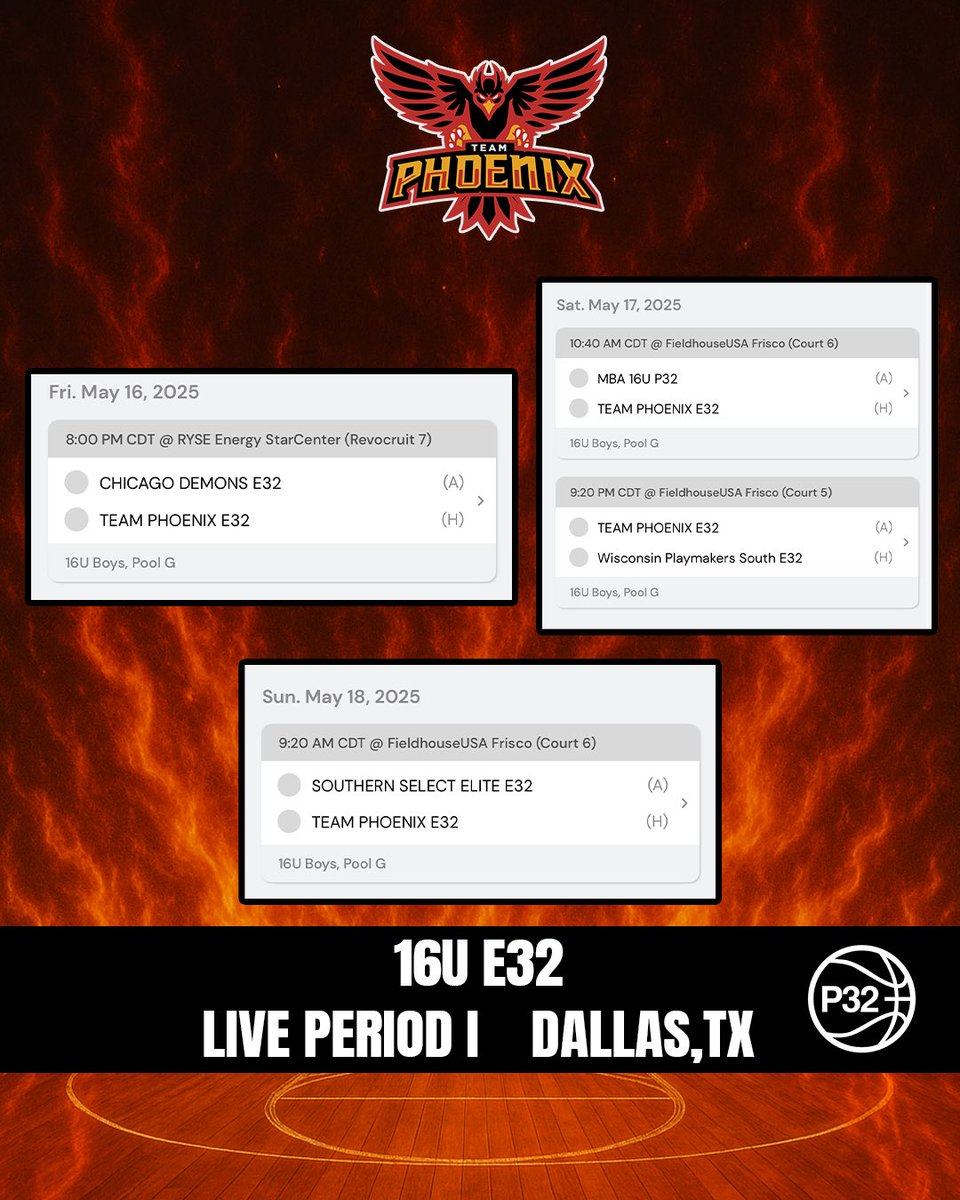 Levi Robinson (@strictlylevi) on Twitter photo Here is my schedule for the first #liveperiod of the summer!
Lets hoop
<a href="/TopPreps/">College Coach / College Scout / College Recruiter</a>
<a href="/p32league/">P32 League</a>
<a href="/TeamPhoenixHoop/">Team Phoenix</a>
@spartanhoopsMbb
<a href="/GASOLyndon/">Lyndon Cook 🔗</a> Here is my schedule for the first #liveperiod of the summer!
Lets hoop
<a href="/TopPreps/">College Coach / College Scout / College Recruiter</a>
<a href="/p32league/">P32 League</a>
<a href="/TeamPhoenixHoop/">Team Phoenix</a>
@spartanhoopsMbb
<a href="/GASOLyndon/">Lyndon Cook 🔗</a>