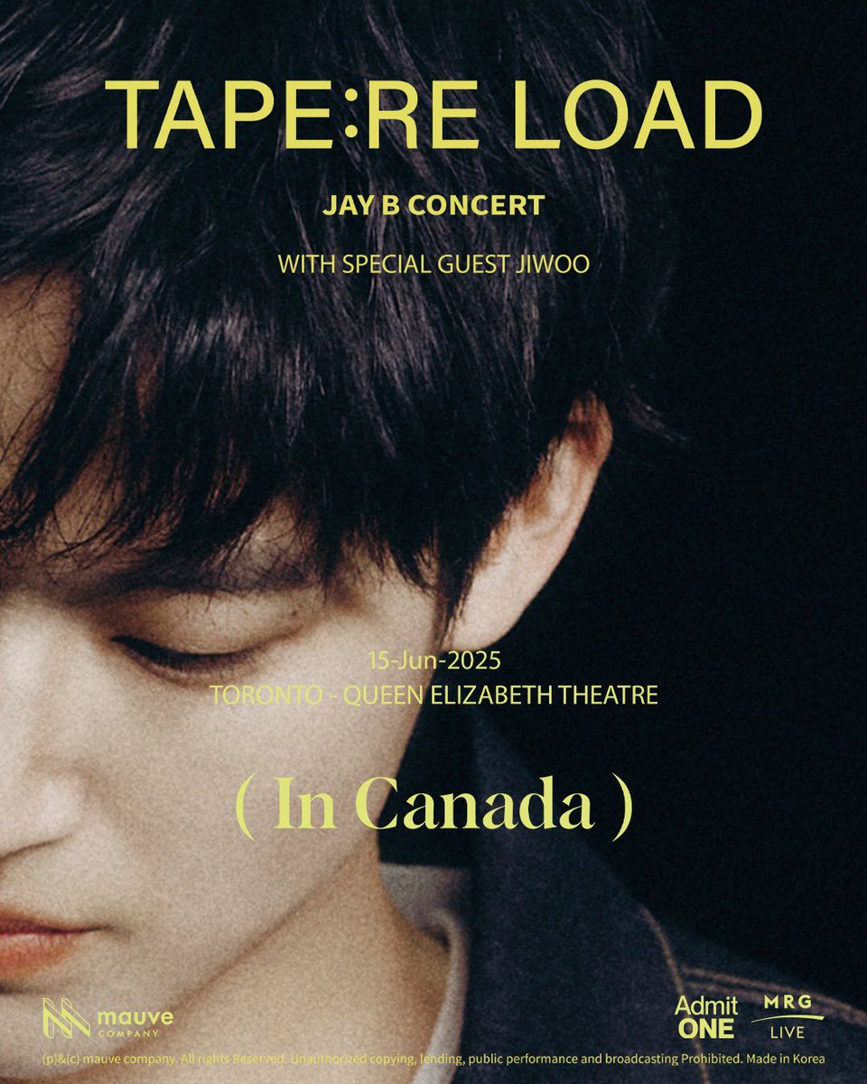wybh_ina's tweet photo. Jiwoo @maisonjiwoo will be a special guest for Jay B @jaybnow_hr Concert [TAPE: RE LOAD] in Canada on 15 June 2025!

#하야케 #지우 #우주비행 #hayake #jiwoo #wybh https://t.co/fgTBC888Sv