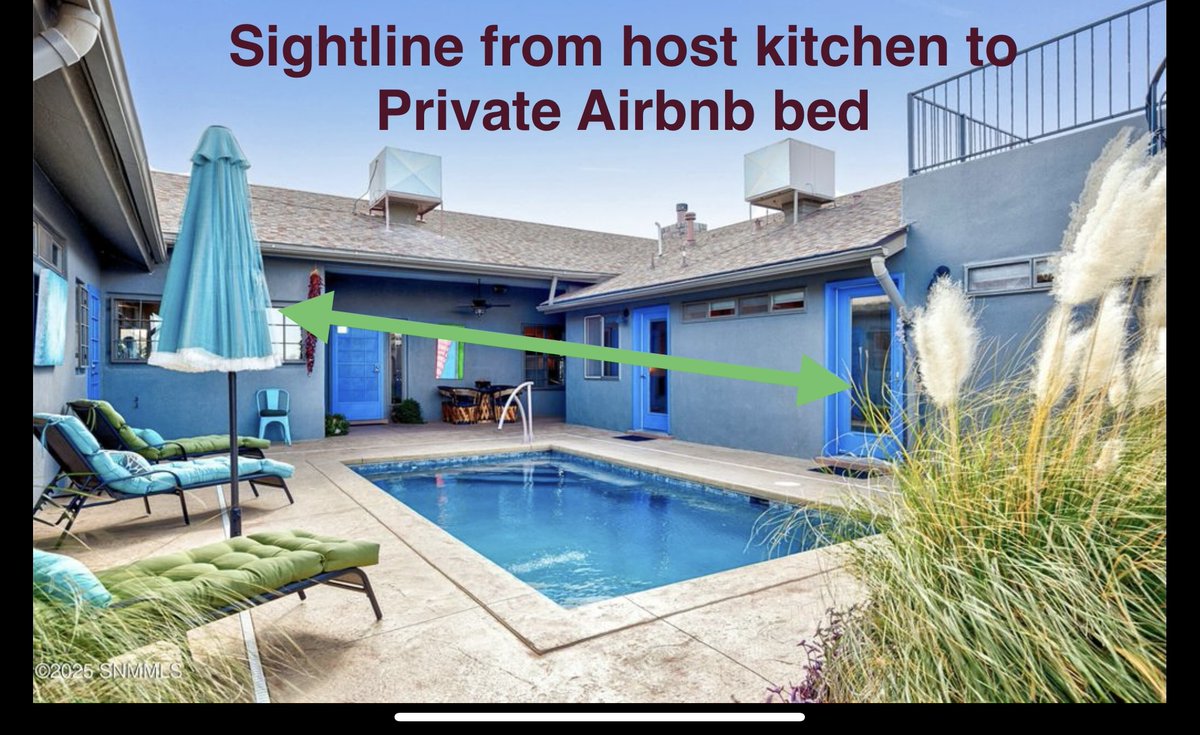 groupsixllc's tweet photo. @AirbnbHelp This listing claimed “Entire Home w/ private amenities.” In reality, the hosts had full view of the pool &amp; bedroom—no privacy. We left in under 2 hrs. Airbnb refuses refund.
#Airbnb #PrivacyMatters https://t.co/8CIwOEMF1O