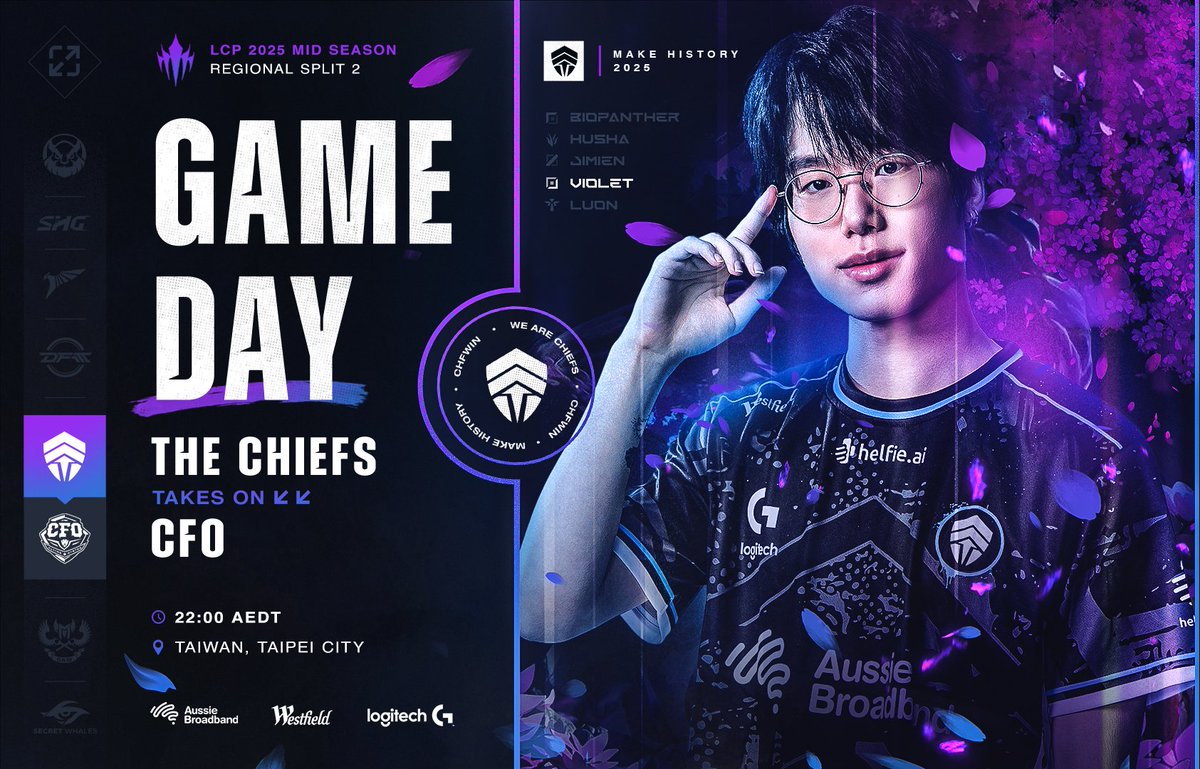 The Chiefs (@chiefsesc) on Twitter photo Schulp Schulp Schulp. Time to feast on some Oysters tonight! Come watch us take on <a href="/CTBC_cfo/">CTBC Flying Oyster(CFO)</a>!
When:🕙 10:00PM AEST.
Where:📺 ttv/lolpacificen.
#WeAreChiefs🛡️ | #CHFWIN🛡️ | #LoLPacific Schulp Schulp Schulp. Time to feast on some Oysters tonight! Come watch us take on <a href="/CTBC_cfo/">CTBC Flying Oyster(CFO)</a>!
When:🕙 10:00PM AEST.
Where:📺 ttv/lolpacificen.
#WeAreChiefs🛡️ | #CHFWIN🛡️ | #LoLPacific