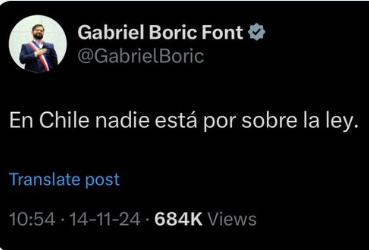 #TodosSomosCooper  Salvo Boric y su gobierno de ladrones y corruptos