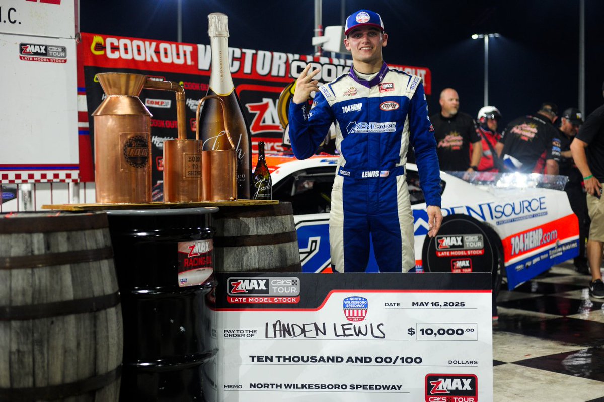 CARS Tour (@carstour) on Twitter photo ‼️NEWS -- <a href="/landenlewis99/">Landen lewis</a> dominates at North Wilkesboro Speedway to earn his second consecutive zMAX CARS LMSC Tour victory. 
Read More 👉: bit.ly/3ZhGJi0 ‼️NEWS -- <a href="/landenlewis99/">Landen lewis</a> dominates at North Wilkesboro Speedway to earn his second consecutive zMAX CARS LMSC Tour victory. 
Read More 👉: bit.ly/3ZhGJi0