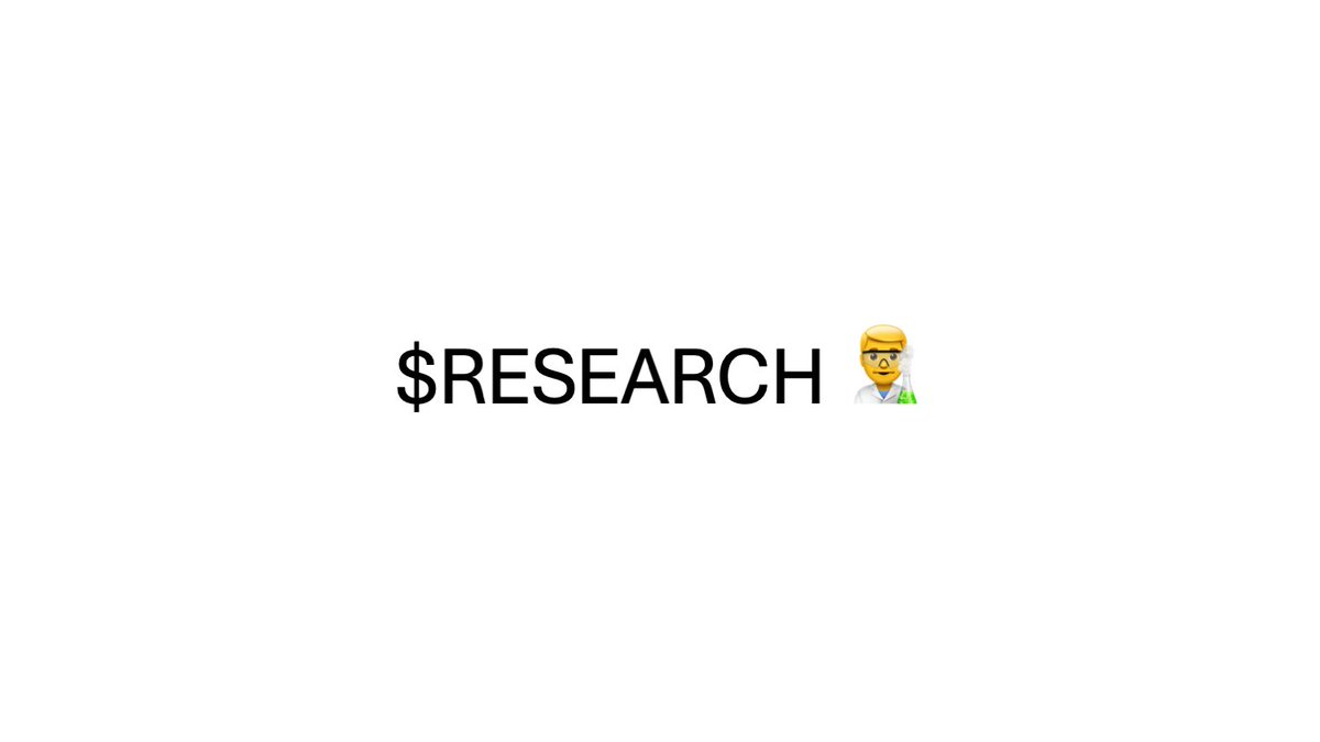 The first 10 members who join the $RESEARCH community and contribute research will each receive 1M $RESEARCH coins