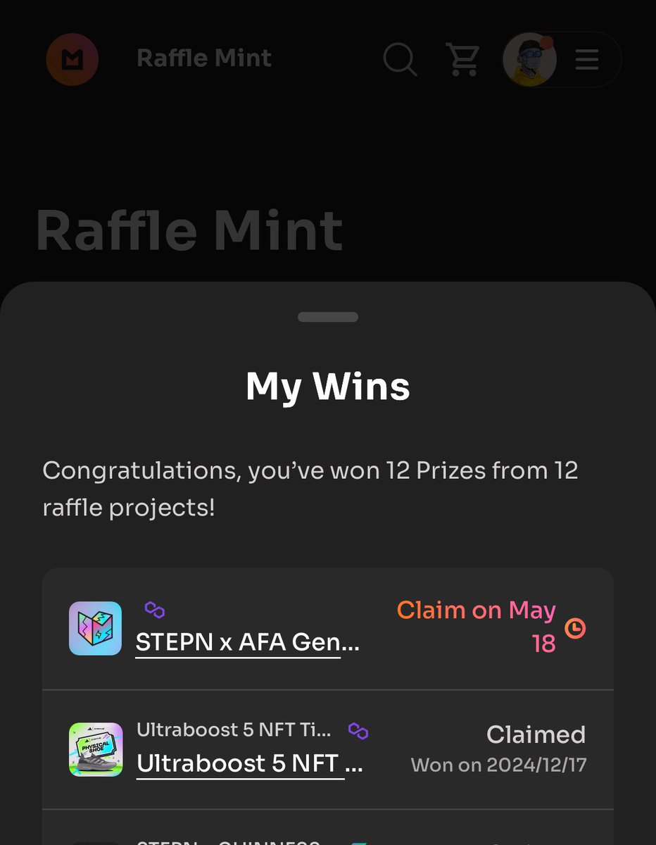 오예 당첨당첨~~!!😆
#STEPN #STEPNGO #AFAGnesis