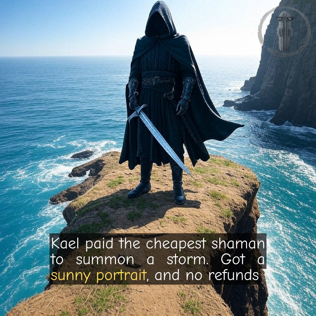 The_BackHander's tweet image. #FantasyHumor #WeatherFail #DarkAvenger #SatireArt