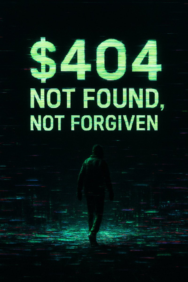 The404errorCoin's tweet photo. You just scrolled past the future.
$404 isn’t hype — it’s the error you should dive into.

Don’t just watch.
Get lost in the glitch.

#404 #Solana #CryptoFashion #Memecoin #Web3 https://t.co/Xn0okNGpIj
