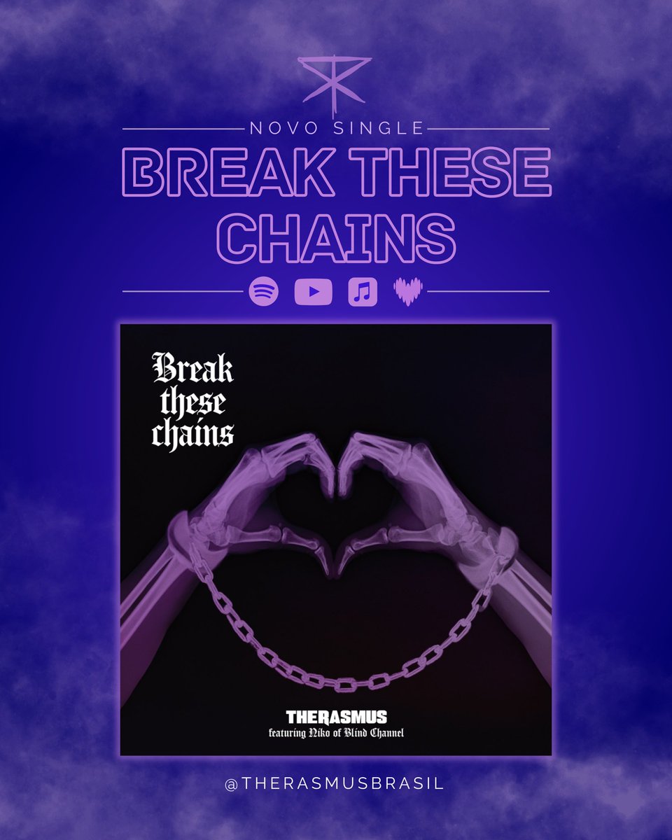 TheRasmusBrasil's tweet photo. Já saiu o novo single do The Rasmus, BREAK THESE CHAINS!!! 🆕🎧

A canção é uma parceria com Niko Vilhelm da banda Blind Channel e já está disponível nas principais plataformas de música. O videoclipe tbm já está no YouTube! ▶️🎬

Saiba tudo no nosso site: https://t.co/8gYgap05c3 https://t.co/DYldanQQZc