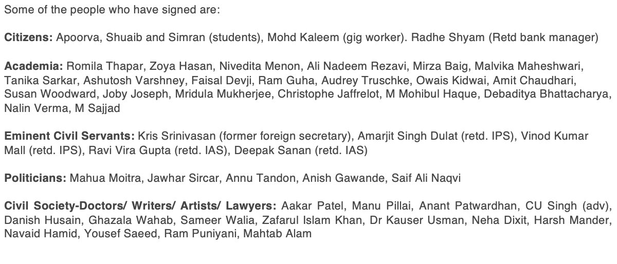 My sincere thanks to Profs Apoorvanand and Vaidik. It is heartening and humbling to see this cross-sectional support. My profound thanks to the 1200+ people who have signed, called and written in support, especially faculty and students. 

Link to letter:

tinyurl.com/2uh78ceh