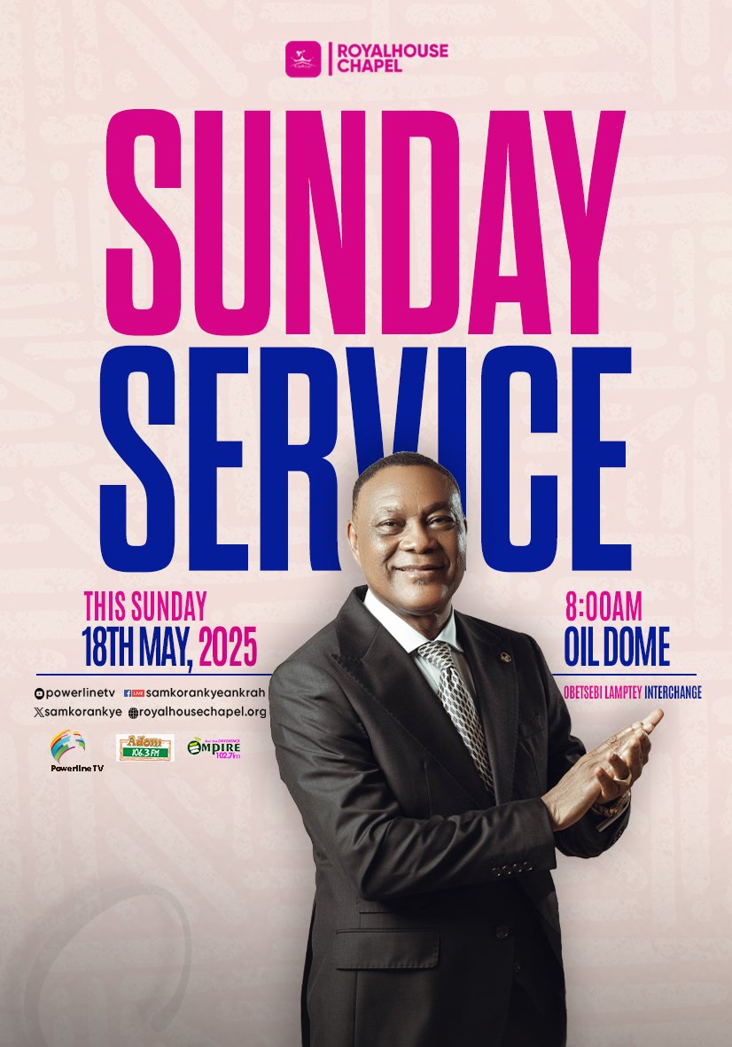 RoyalHseChapel's tweet photo. "The road to transformation in life begins with an encounter with the glory of GOD" #AGWISDOM
Join us tomorrow at 8:00 AM at the Oil Dome for a life-changing service. Encounter God's presence and unlock your new chapter. https://t.co/3I6EUP2Xz5