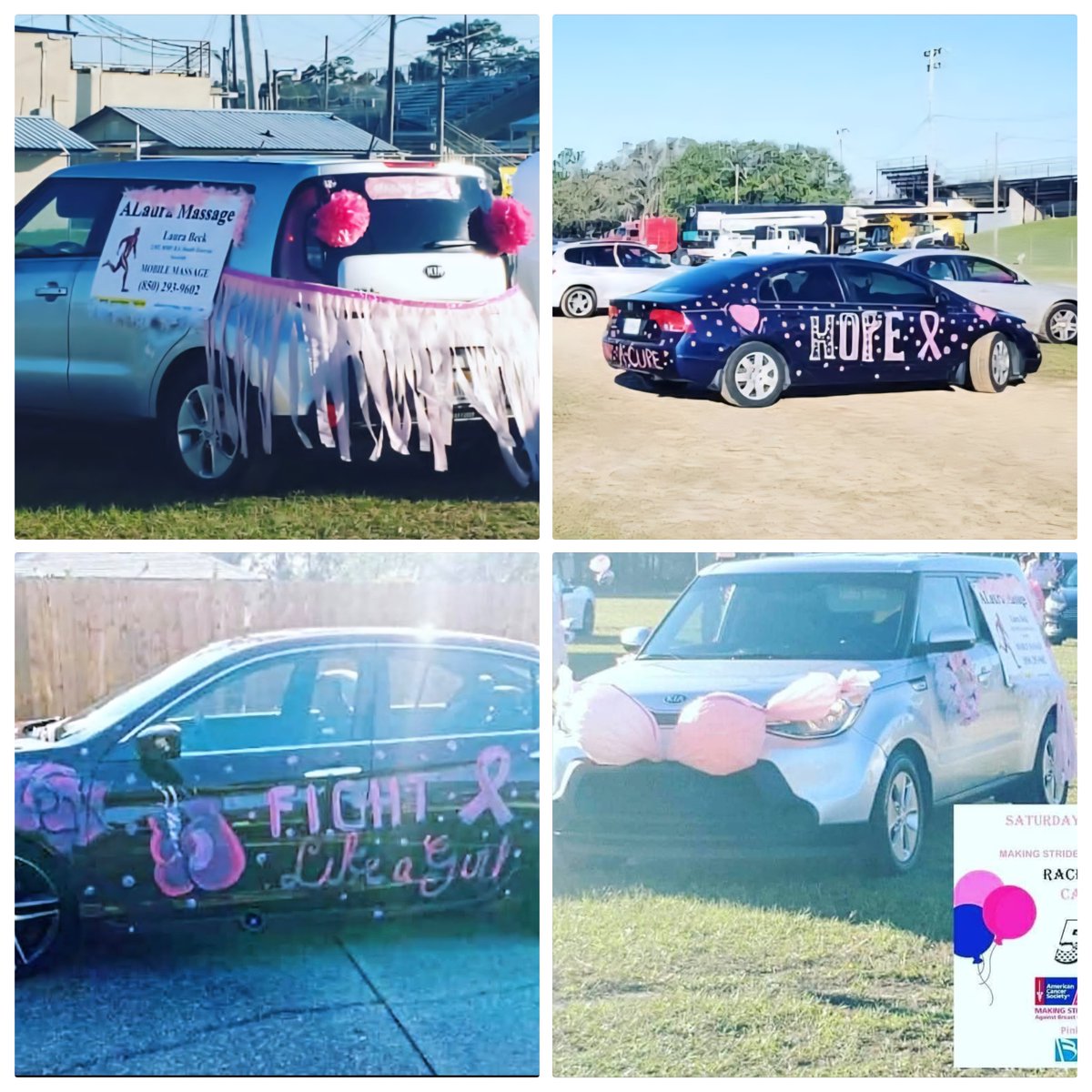 alauramassage8's tweet image. #ThrowbackFriday 
Making Strides Against Breast Cancer 🎀 October 30, 2020 Car Parade🤗🏁🚘  check out my car with the bikini👙 &amp;amp; hula skirt. Go get your mammogram Today I did🩷
 Early detection is crucial. #BreastCancer #carparade #cancersucks #events