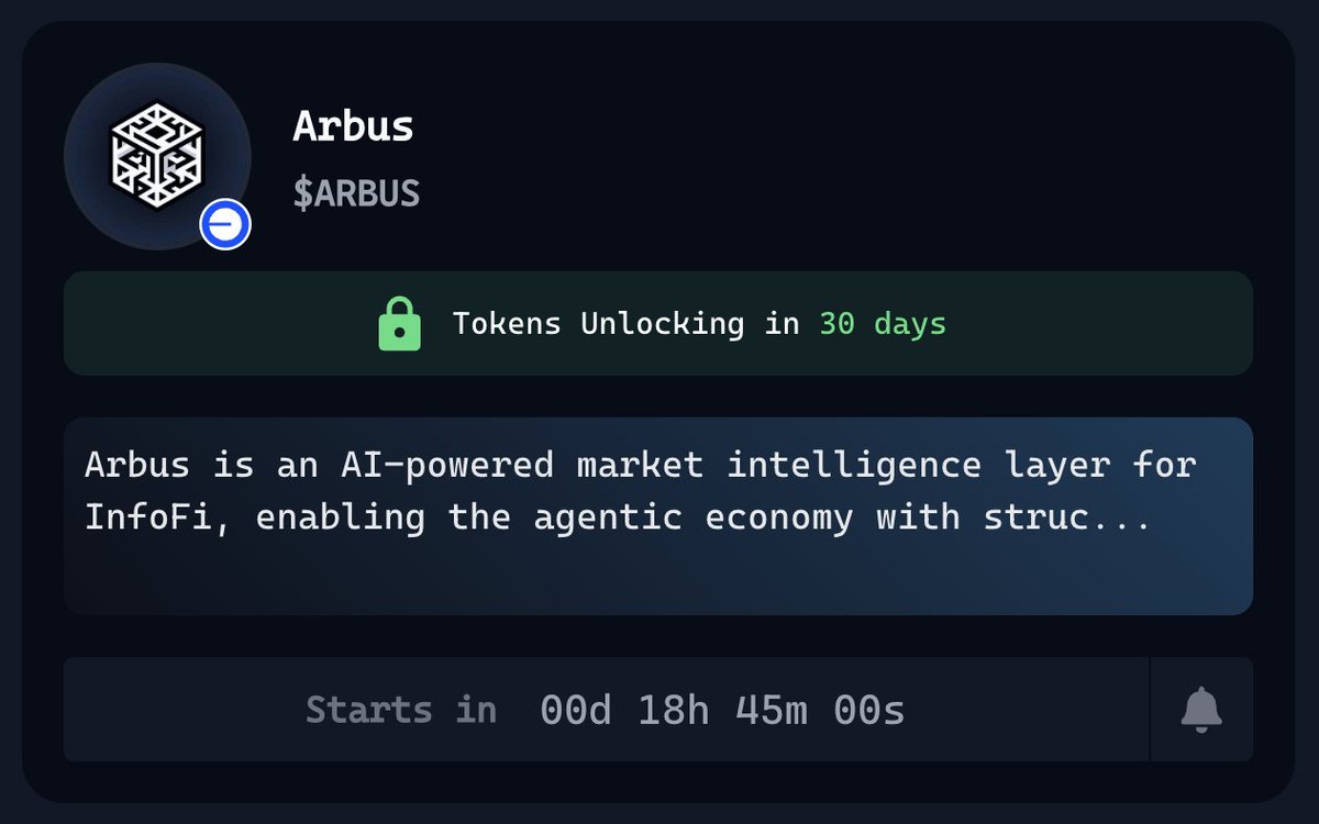 Reuben 🧙♂️ (@reubby45) on Twitter photo $ARBUS is relaunching on <a href="/virtuals_io/">Virtuals Protocol</a> Genesis!
🕒 Start: May 17, 11:00 AM UTC
Virgens, oh my virgens,get your points ready. This will be one to remember!
Make sure you don't miss out on this incredible moment!
Get ready to join us! 🔥 $ARBUS is relaunching on <a href="/virtuals_io/">Virtuals Protocol</a> Genesis!
🕒 Start: May 17, 11:00 AM UTC
Virgens, oh my virgens,get your points ready. This will be one to remember!
Make sure you don't miss out on this incredible moment!
Get ready to join us! 🔥