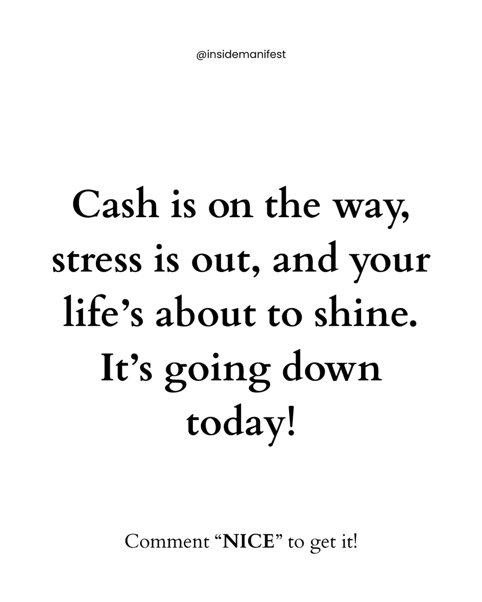 insidemanifest's tweet photo. Comment 'NICE' to get it!! https://t.co/RBwnEaAjOM