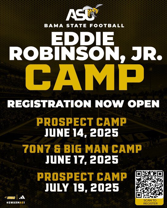 DerionCarson27's tweet photo. blessed to receive a camp invite from @erob50 at Alabama State University 
@coachjsam 
@WillieCarter34
@CoachC_Osunde
@bowievolfb https://t.co/u1V2XBdOak
