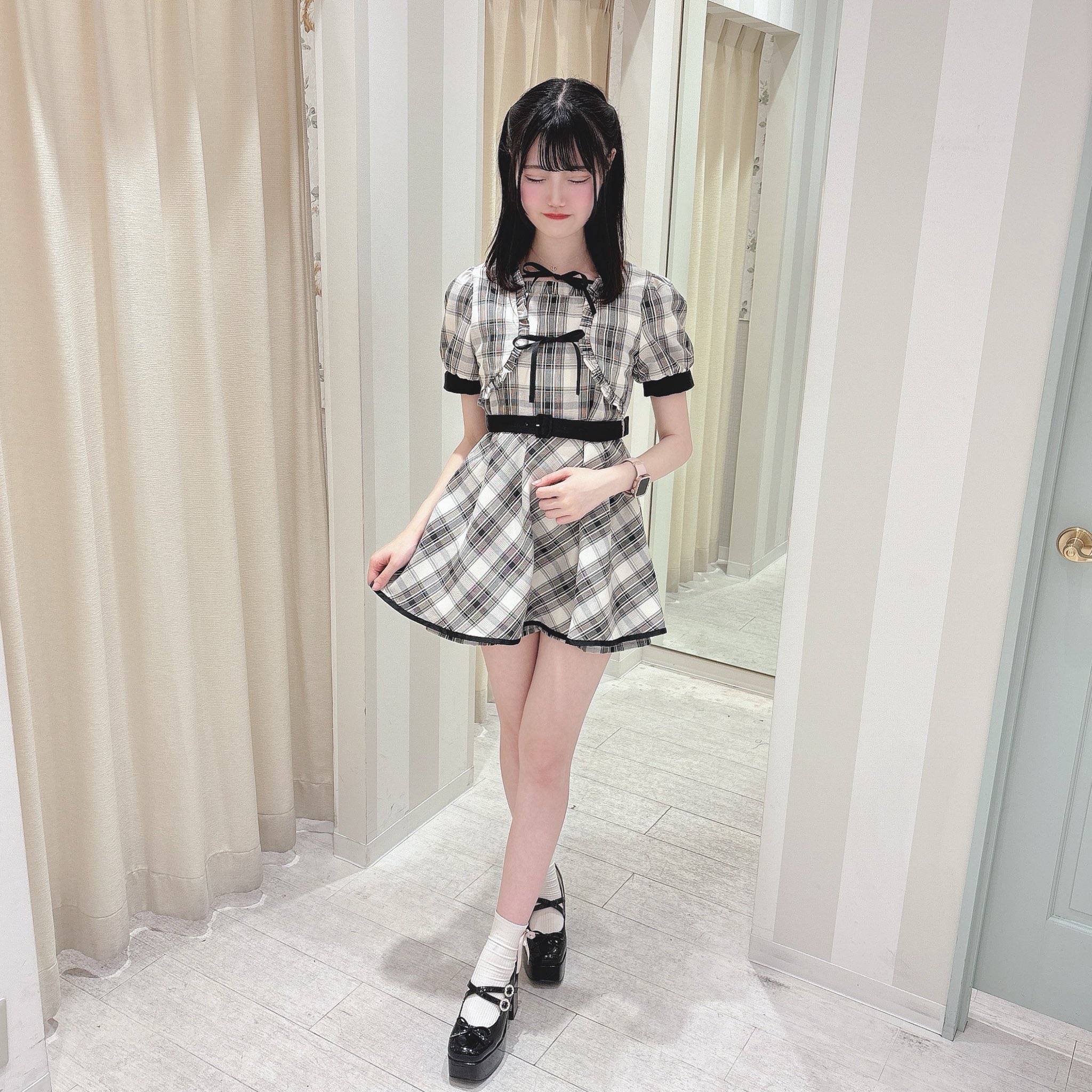 evelyn ダブルリボンロンパースセットアップ evelyn ダブルリボンロンパース evelyn ダブルリボンロンパース