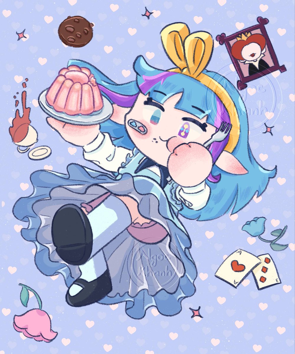 khanhnguyen0206's tweet image. Friend&apos;s OC, Alice in Wonderland theme
#oc #ocart #illustration #AliceInWonderland #イラスト #ゆるいイラスト #かわいいイラスト