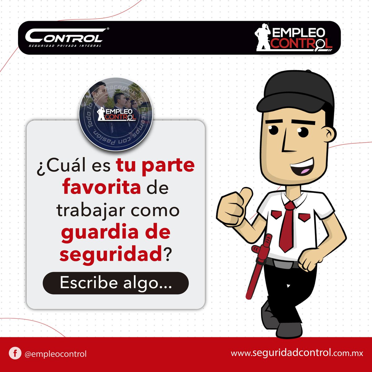 segcontrol's tweet image. Dinos cuál es tu parte favorita de trabajar como guardia de seguridad?

Escribe algo y la mejor le daremos una lonchera de 25 años de Control.

#ControlSeguridad #OrgulloControl #GuardiasControl #25añosencontrol🎖 #NadaNosDetiene