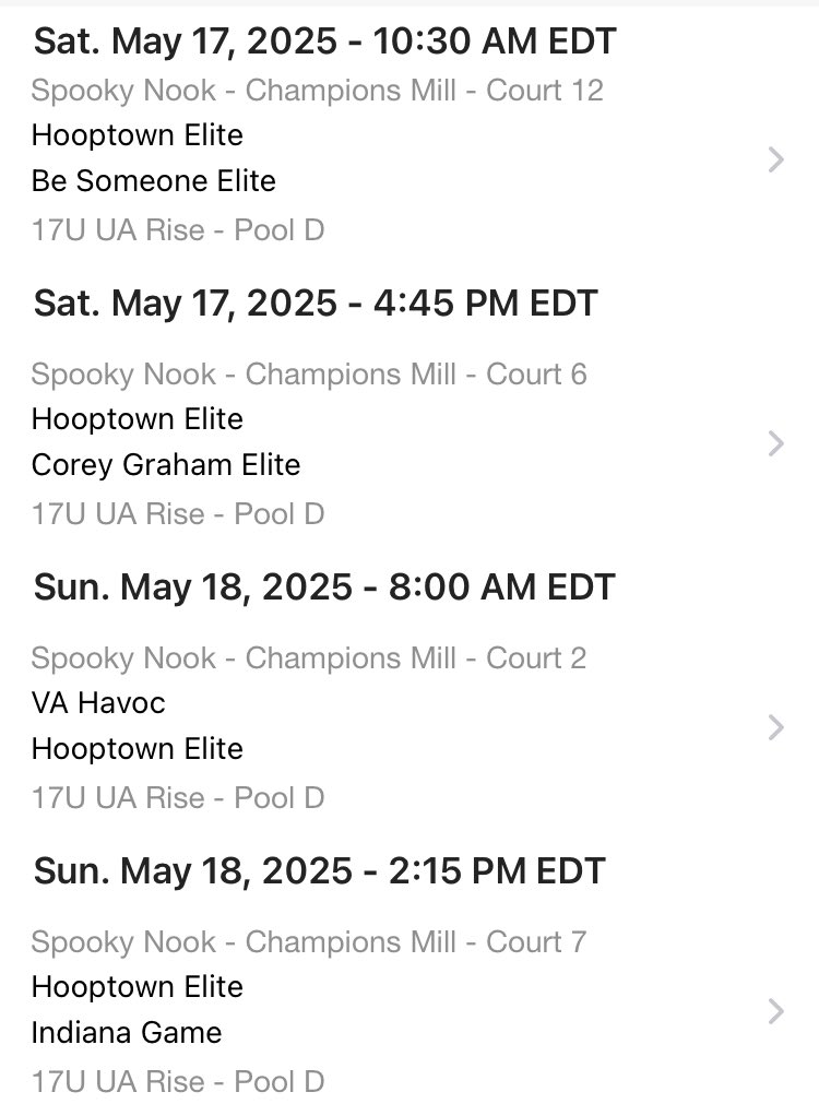 Reed Nagel (@nagelreed2026) on Twitter photo Here’s my schedule for the <a href="/RiseCircuit/">UA Rise Circuit</a> in Cincinnati! Excited to be down here competing against great competition with <a href="/HooptownElite/">Hooptown Elite AAU</a>! Here’s my schedule for the <a href="/RiseCircuit/">UA Rise Circuit</a> in Cincinnati! Excited to be down here competing against great competition with <a href="/HooptownElite/">Hooptown Elite AAU</a>!