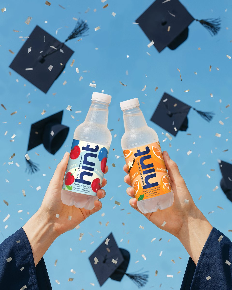 Graduation season is here! 🎓 Cheers to the Class of 2025! 💧 #HintWater
