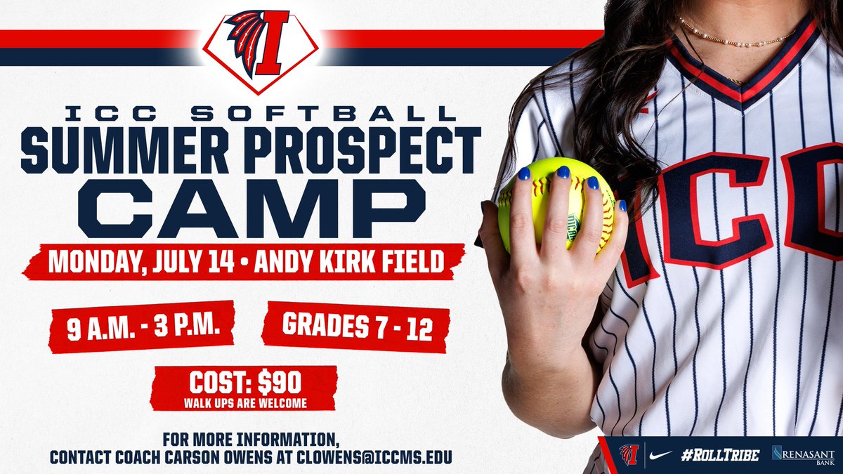 Itawamba CC Softball (@letsgoicc_sb) on Twitter photo π¨ ππππ ππππ πππ πππππ!π¨
Mark your calendars for our Summer Prospect Camp on July 14th! If you signed up for our Winter Camp, your Camp Credit can be applied!
Click the link below & we hope to see YOU in Fulton this Summer! π«΅πΌ
π - commerce.cashnet.com/ICCMSCAMPS?iteβ¦ π¨ ππππ ππππ πππ πππππ!π¨
Mark your calendars for our Summer Prospect Camp on July 14th! If you signed up for our Winter Camp, your Camp Credit can be applied!
Click the link below & we hope to see YOU in Fulton this Summer! π«΅πΌ
π - commerce.cashnet.com/ICCMSCAMPS?iteβ¦