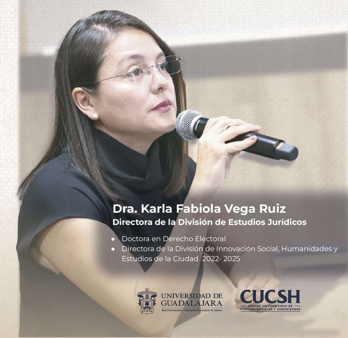 El Centro Universitario de Ciencias Sociales y Humanidades da la bienvenida a las personas que asumen la dirección de las divisiones en el CUCSH
• Dr. Marco Cortés Guardado, División de Estudios de Estado y Sociedad
• Dra. Karla Fabiola Vega Ruiz, División de Estudios Jurídicos