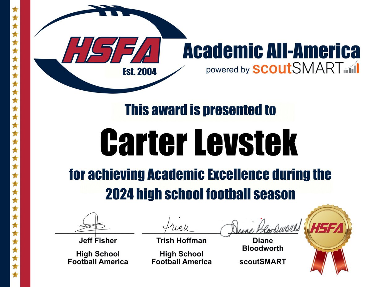 Carter Levstek ✞ (@carterlevstek) on Twitter photo Thank you so much <a href="/HSFBamerica/">High School Football America</a> and <a href="/scoutSMART_/">scoutSMART®</a> !!! <a href="/coacharnold06/">Constantine Arnold</a> <a href="/CoachSmith75/">Carter Smith</a> <a href="/MPCAthletics/">MPC Athletics</a> Thank you so much <a href="/HSFBamerica/">High School Football America</a> and <a href="/scoutSMART_/">scoutSMART®</a> !!! <a href="/coacharnold06/">Constantine Arnold</a> <a href="/CoachSmith75/">Carter Smith</a> <a href="/MPCAthletics/">MPC Athletics</a>
