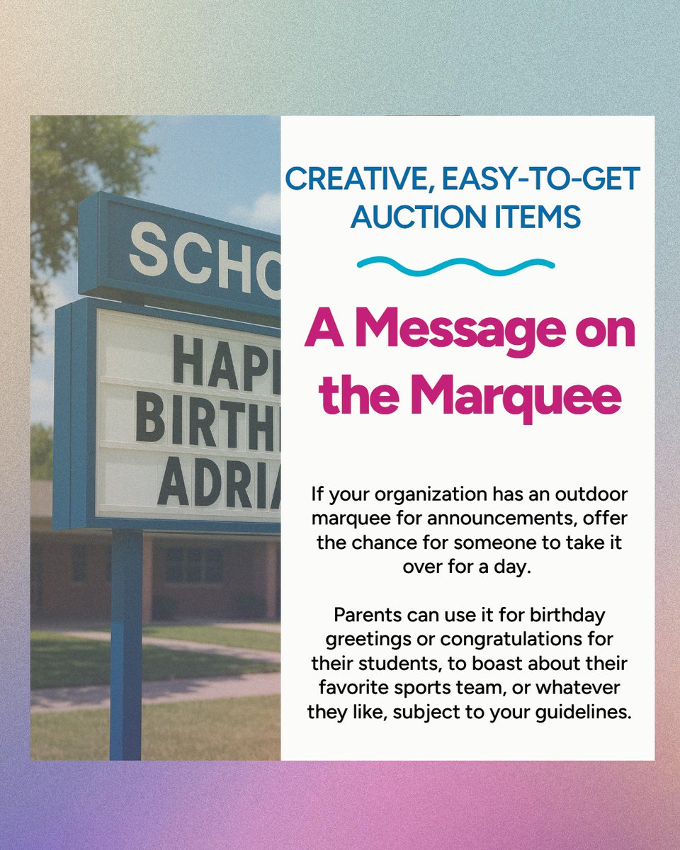 School Auction.net tweet media