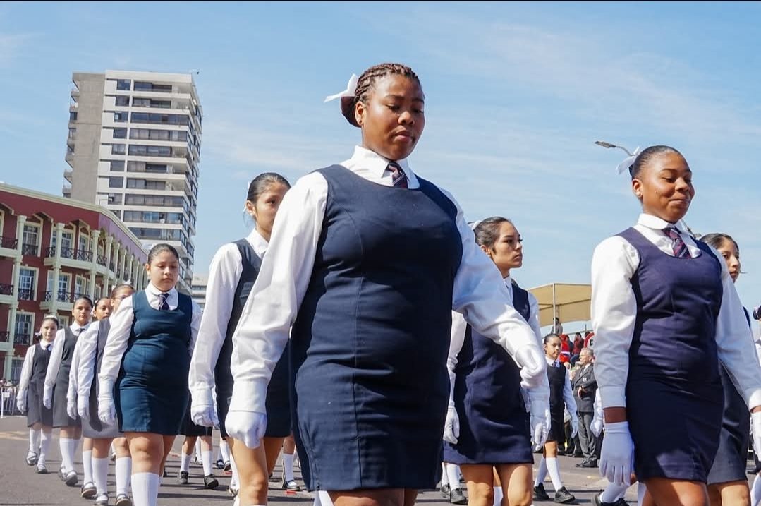 Desfile por el 21 de Mayo en Iquique. Es de hoy la foto.