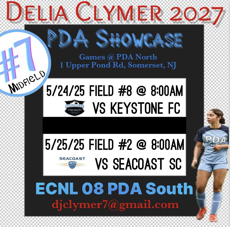 DeliaClymer's tweet photo. Looking forward to competing! Coaches come check out my team. We have a few other 2027s and uncommitted players. @ImYouthSoccer @ECNLMidNorth @ImCollegeSoccer @PrepSoccer @TopDrawerSoccer @TheSoccerWire @ECNLgirls @PdaSouth @AppStorms48176 @gatorjack72 @nxt1sports @BallGirlSports https://t.co/18cnfEA9cZ
