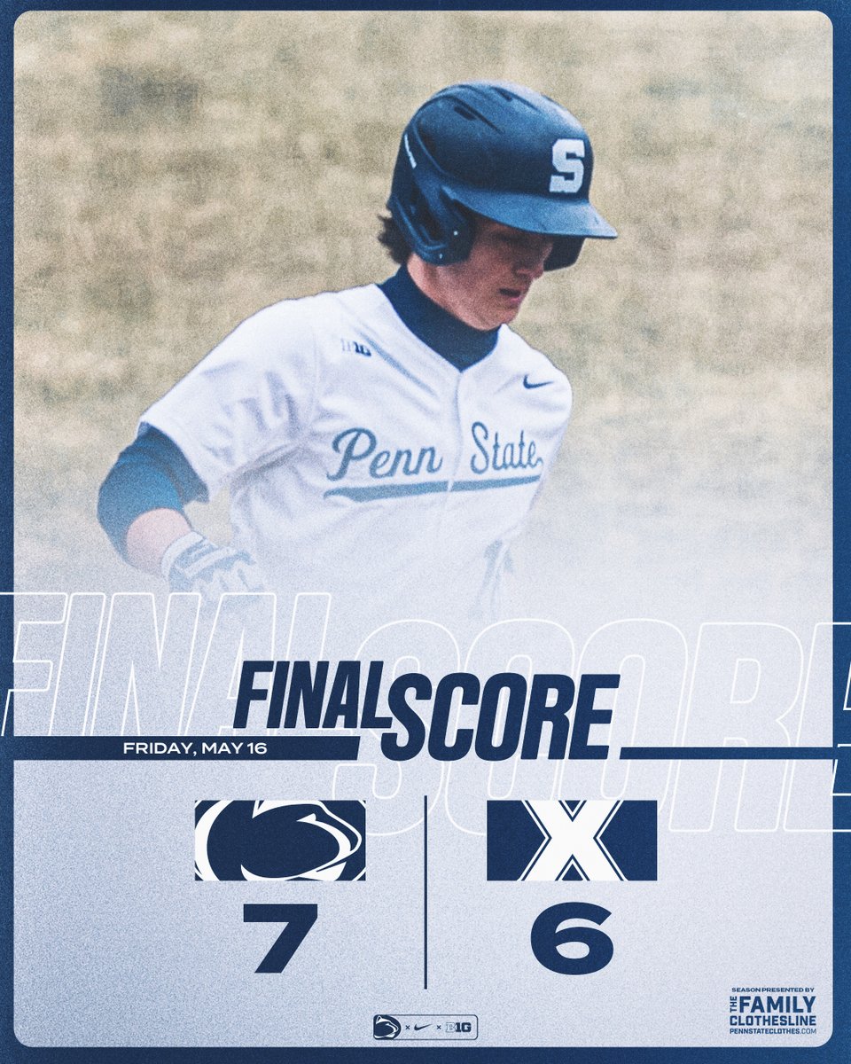 Penn State Wins!!! Nittany Lions clinch the series!

Maloney 2H, HR
Jesse Jaconski 3H, 2B, 4 RBI
Kling HR, 2 RBI, 3R
VanOstenbridge 3IP, 1R, 3K
Andrews 2IP, 0R, 2K

#WeAre
