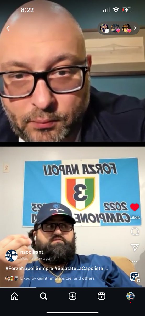 LIVE RANT ON INSTAGRAM NOW

TOPICS:
NAPOLI
NAPOLI
NAPOLI
#Scudetto2025 #ForzaNapoliSempre #ParmaNapoli #InterLazio
#SerieAEnlive