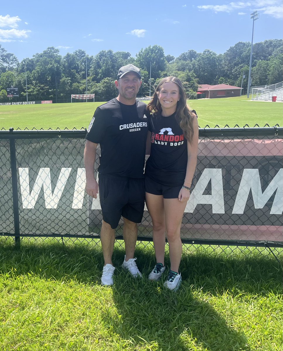 Had a great time on my visit <a href="/CareyWSoccer/">William Carey Women’s Soccer</a>!! Thank you Coach Danny and Coach Shawn!!