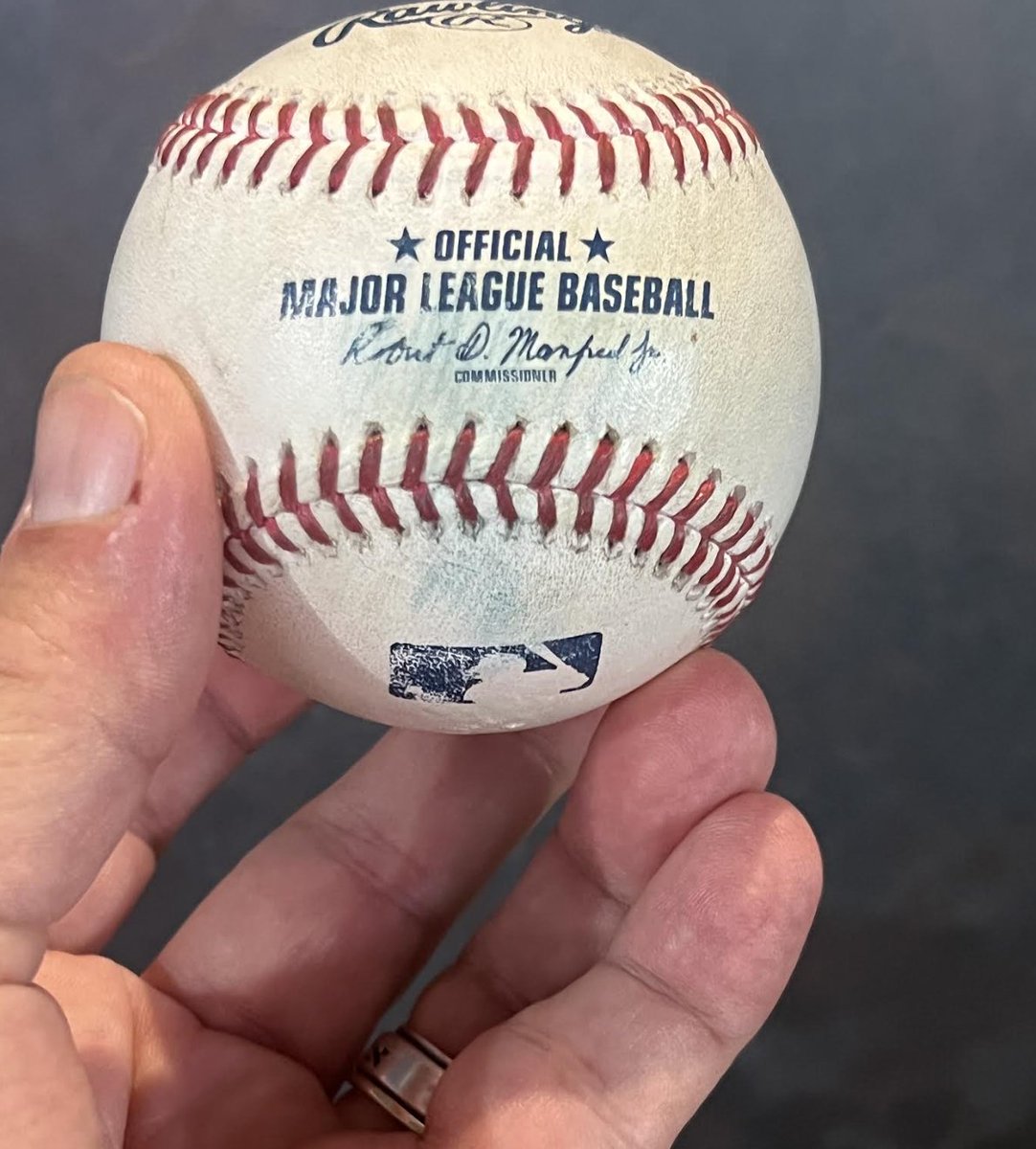 Evan_P_Grant's tweet image. Joc Pederson just hit a foul ball into the press box. The first time it's ever happened. To understand this: The ball flew higher and longer than a Blue Origin spacecraft to reach its destination. Here is the ball. Send it to Cooperstown