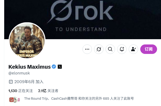 🚨 BREAKING: "Elon Musk Rinnova la Sua Immagine: Il Valore di Kekius Maximus Sbalza del 105,9% in 24 Ore!"
