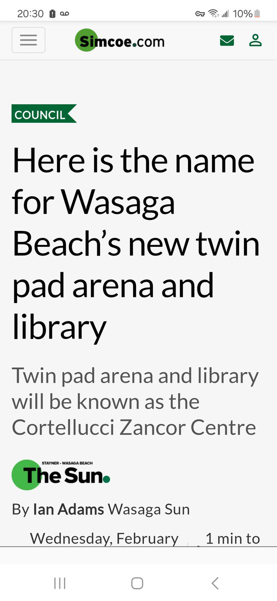 miki_fern's tweet image. never, ever forget who owns ford.

Here is the name for Wasaga Beach’s new twin pad arena and library. Twin pad arena &amp;amp; library will be known as the Cortellucci Zancor Centre | Simcoe dot come

simcoe.com/news/council/h…