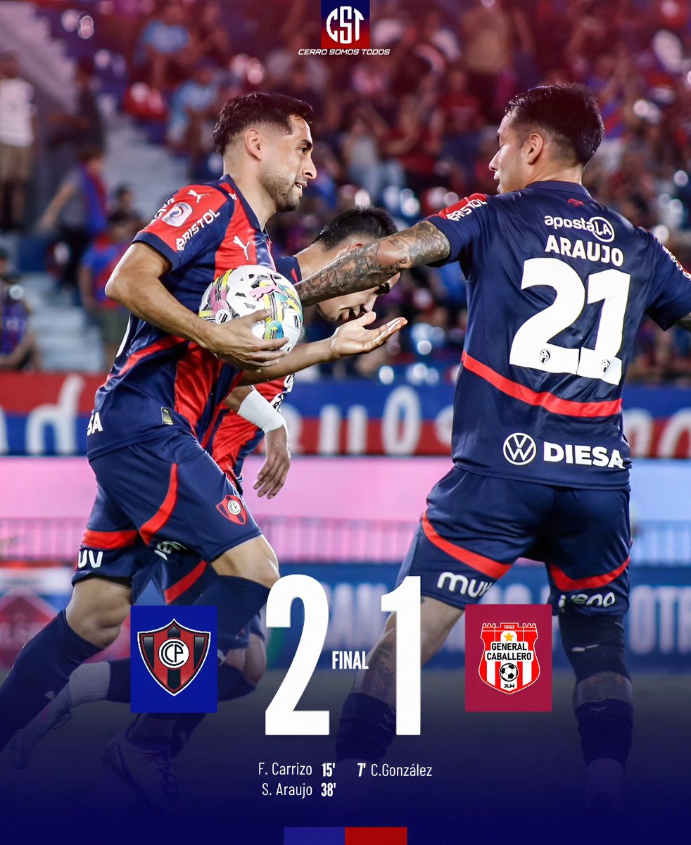 GANO CERRO PORTEÑO!!! 🥳💙❤️
JA'UMINAAA 🍻
