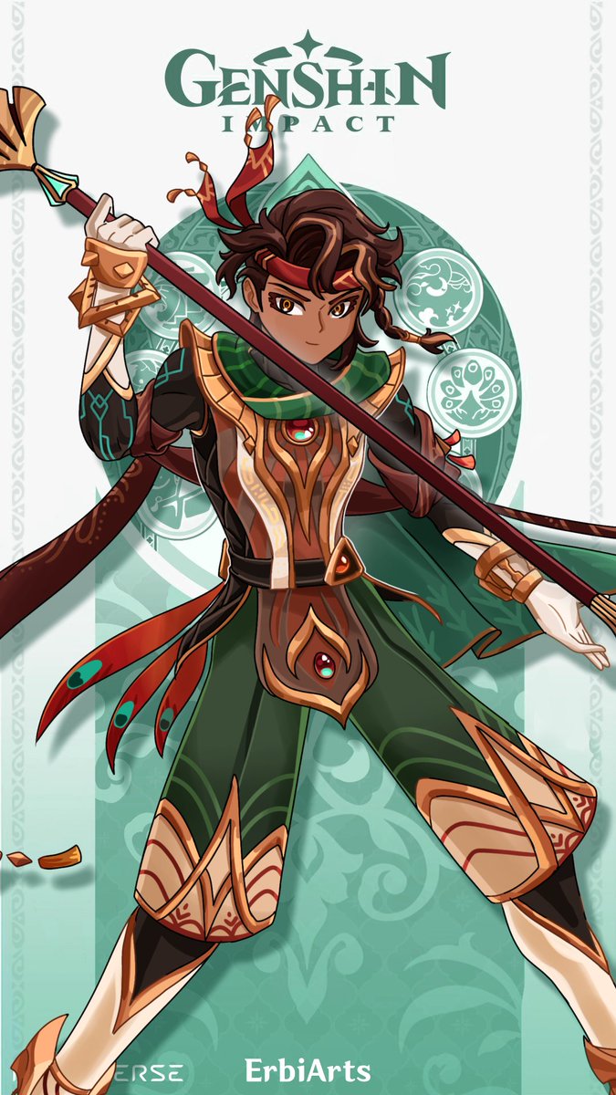 Erbiarts's tweet photo. Commission for @enceladus_1710 !

◆ Arsti
◆ Spear of Apep
◆ Eagle-Eyed Mercenary
◆ Vision: Anemo
◆ Constellation: Saltus Fidei

#GenshinImpact #Genshin https://t.co/XU8jlH4ElY