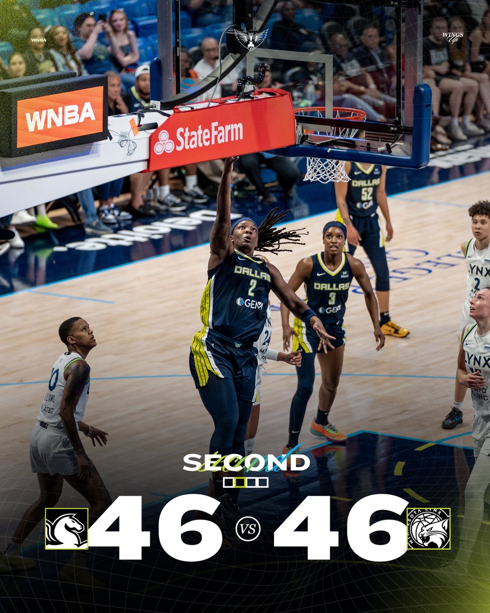 DallasWings's tweet photo. What a first half 👀 https://t.co/WUR4pLGPQe