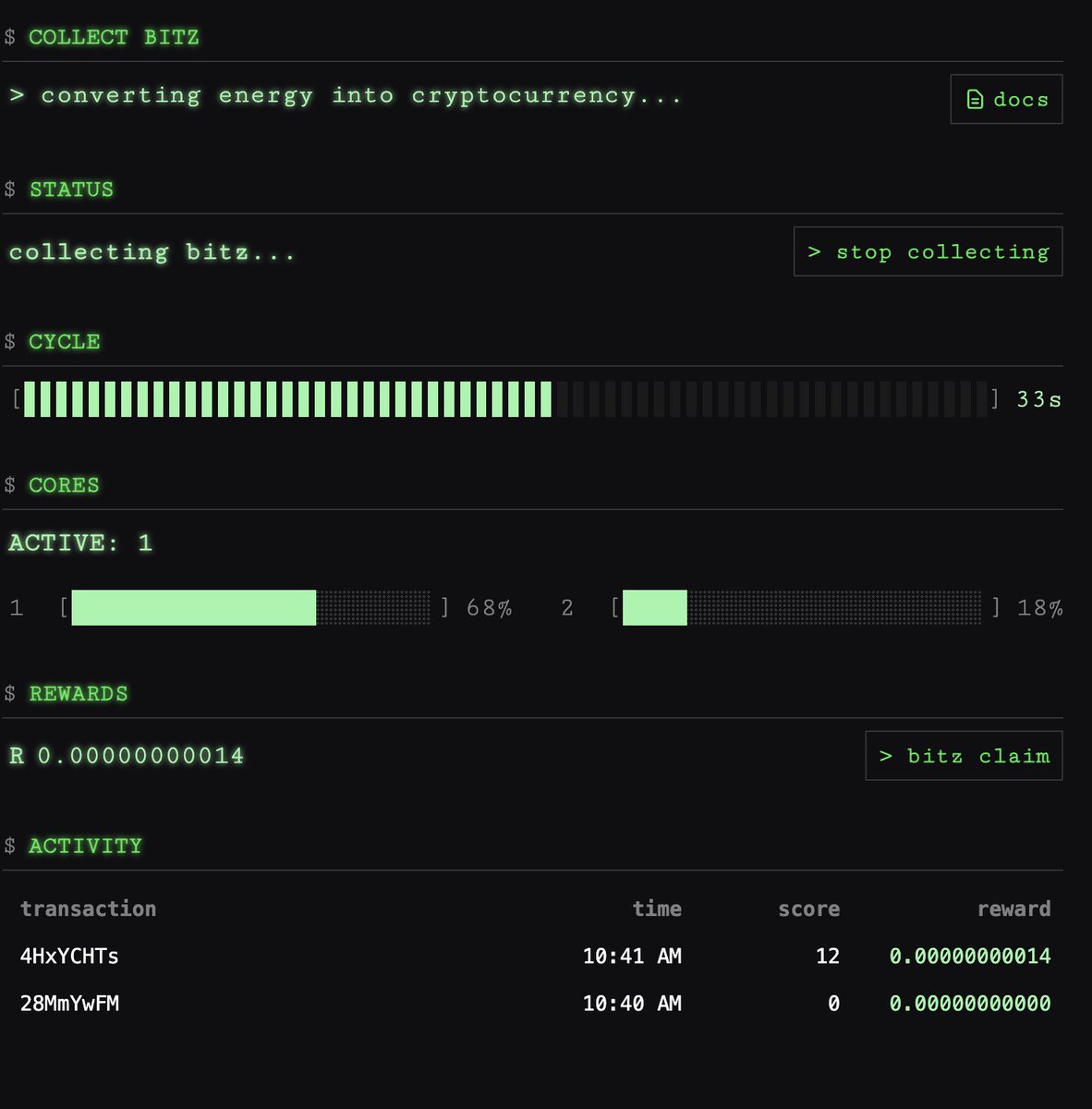 started mining some bitz <a href="/EclipseFND/">Eclipse</a>
